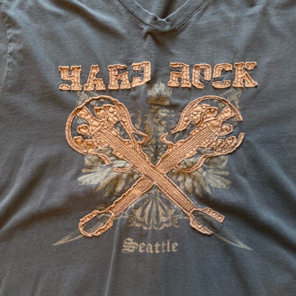 Vintage Harley Davidson Tee Shirt Single Stitch Men’s Large Seattle Embroidered - Picture 3 of 8